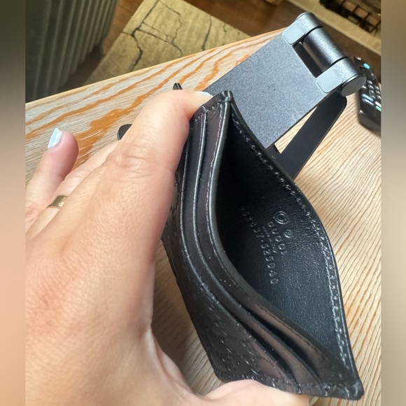 Gucci Micro Guccissima black leather card holder - Picture 7 of 10